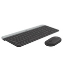 Combo Teclado + Mouse LOGITECH en combo Wireless MK470 (LAT/MX ESP) Negro