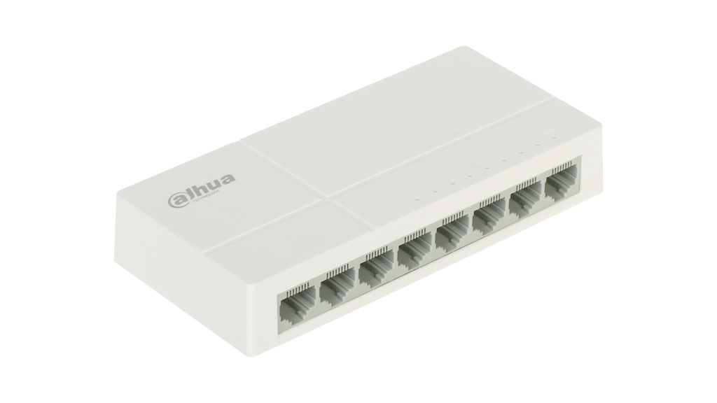 Switch Dahua Giga No Administrable 8 puertos 10/100/1000 (Plástico)