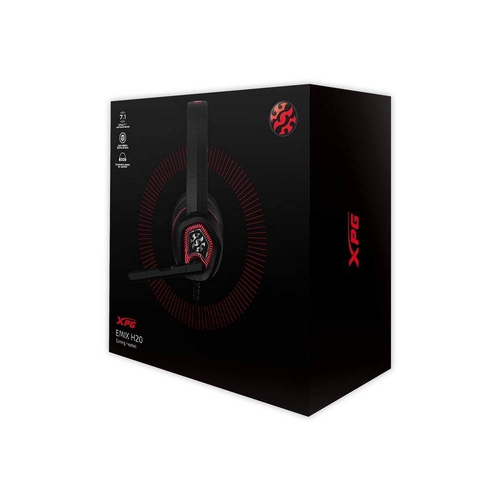 Additional Image for Diadema gamer XPG by ADATA EMIX H20 / Sonido Envolvente 7.1 / RGB / Microfono Ajustable