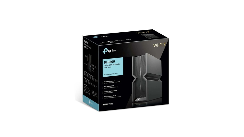 Router TPLINK Tribanda WIFI 7,  ultrarrápido de 9,2 Gbps 6 Antenas
