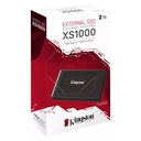 Unidad Solida Portable Kingston SSD Xs1000 Externa 2TB USB 3.2 Gen 2 Color Negro