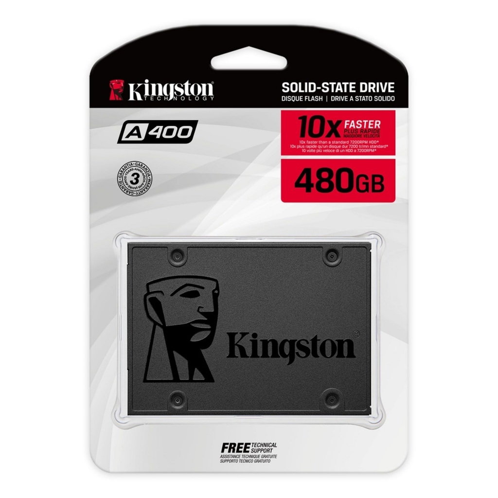 Unidad de estado solido sdd kingston A400 480GB M.2