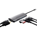 Adaptador Multipuerto Trust Usb-C, 7 en 1 Negro