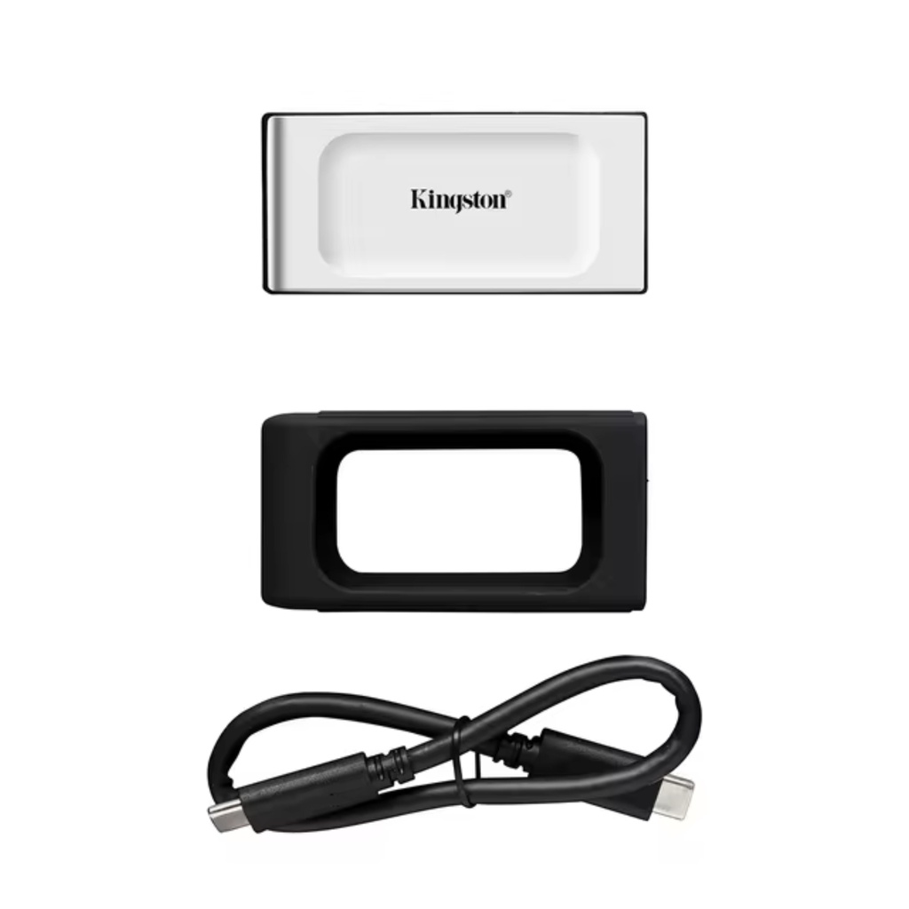 Unidad Solida Externa Portátil Kingston 4TB XS2000 USB-C 3.2 Gen 2x2 Color Plateado