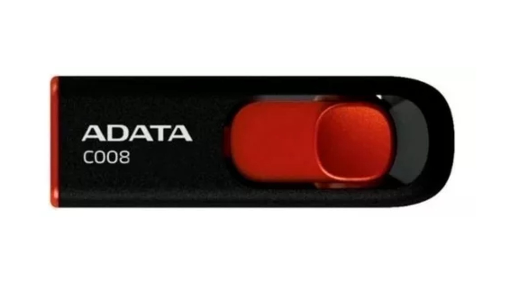 MEMORIA USB 2.0 8GB C008 BLACK+RED
