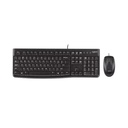 Combo teclado y Mouse Alámbrico Logitech USB MK120, Negro