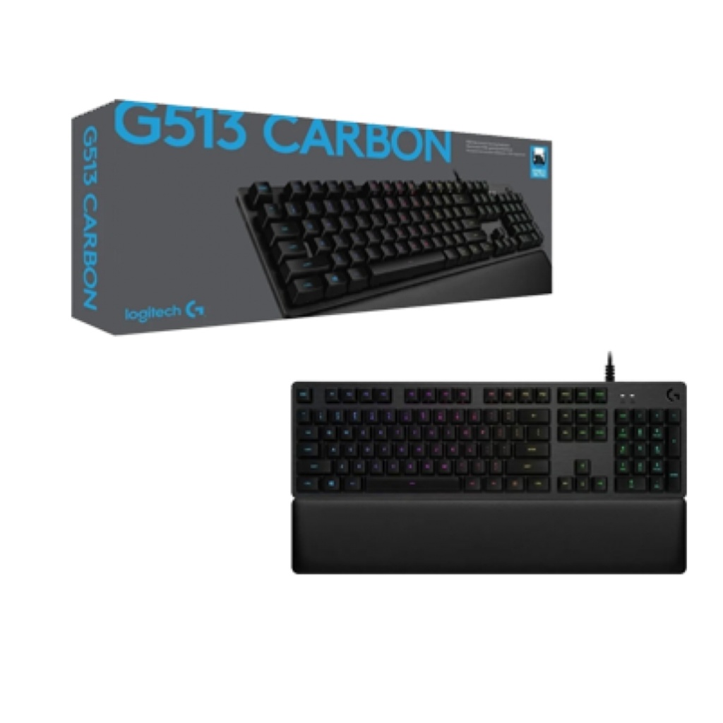 TECLADO MECÁNICO LOGITECH G513 CARBON LIGHTSYNC RGBA NEGRO