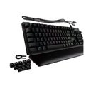 TECLADO MECÁNICO LOGITECH G513 CARBON LIGHTSYNC RGBA NEGRO
