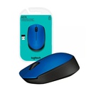 Mouse Inalámbrico Logitech M170 Azul con Conexión USB
