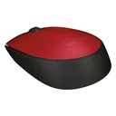 Mouse Inalámbrico Logitech M170 Rojo con Conexión USB