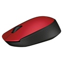 Mouse Inalámbrico Logitech M170 Rojo con Conexión USB