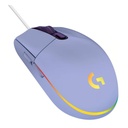 Mouse Gamer Logitech G203 Lightsync Lila con Iluminación Personalizada