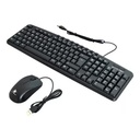 Combo De Teclado + Mouse Alámbrico Star Tec St-Cb-71 Multimedia Color Negro