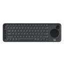 Teclado LOGITECH K600 Plus con Touchpad Teclas Multimedia Negro