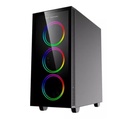 Chasis Gamer Wattana Obruks Wa-Ch-3603 Negro + 4 Ventiladores Gmx-12-Dbb Argb