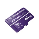 Memoria Micro SD Western Digital Púrpura 64 GB