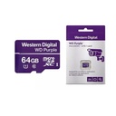 Memoria Micro SD Western Digital Púrpura 64 GB
