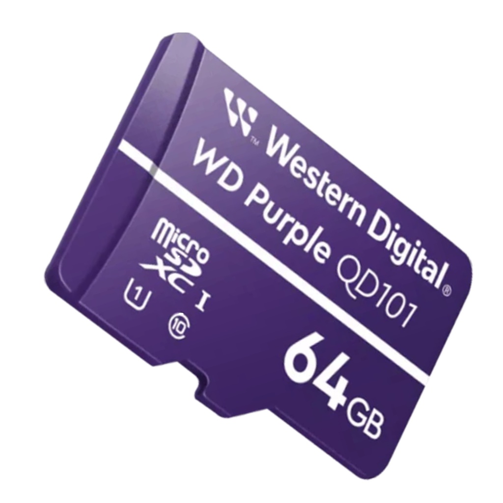 Memoria Micro SD Western Digital Púrpura 64 GB