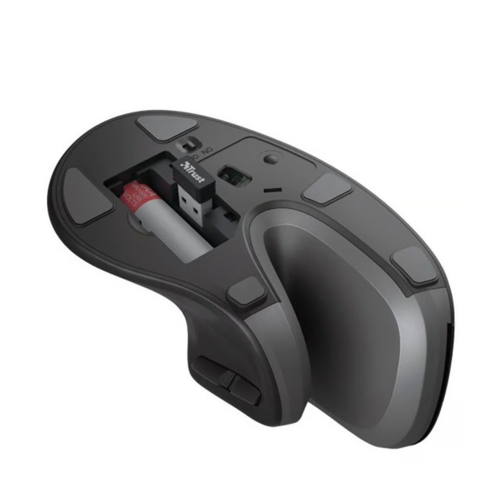 Mouse Inalámbrico Ergonómico USB Trust Verto Diseño Vertical