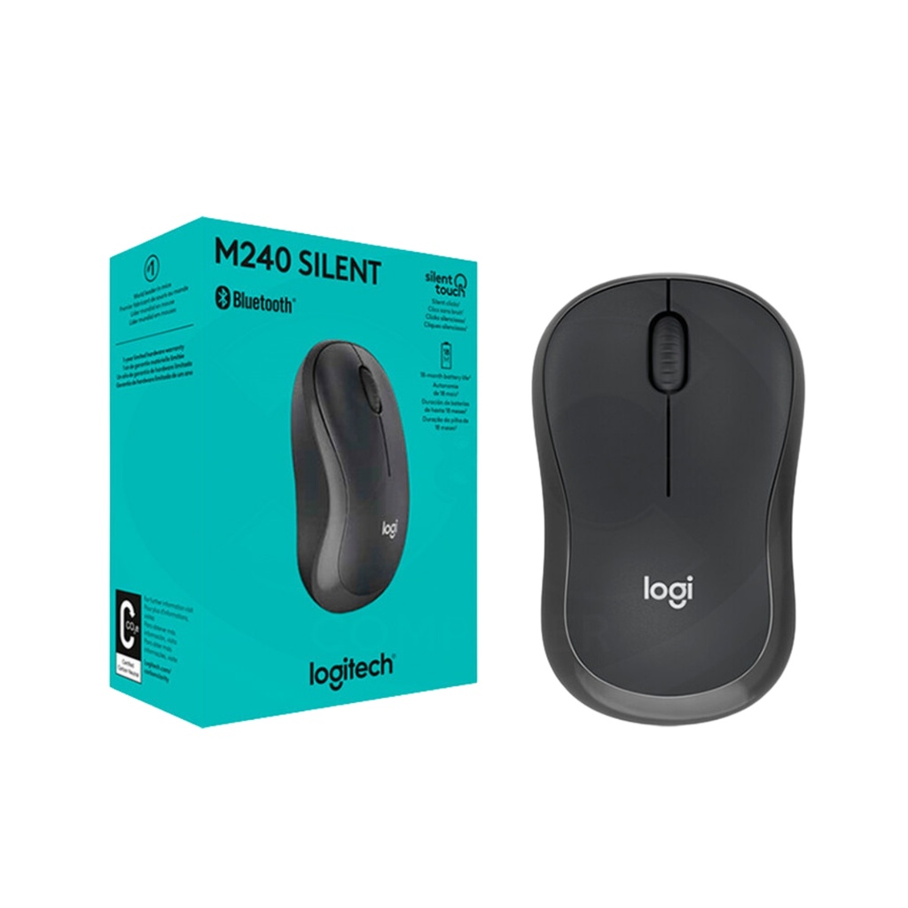 Mouse Inalámbrico Logitech Negro M240