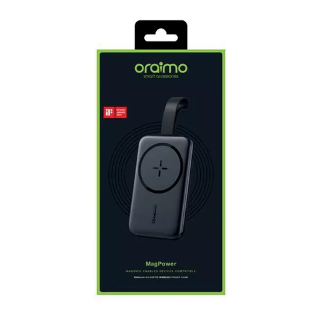 Power Bank Oraimo 5000mAh Compacto Negro