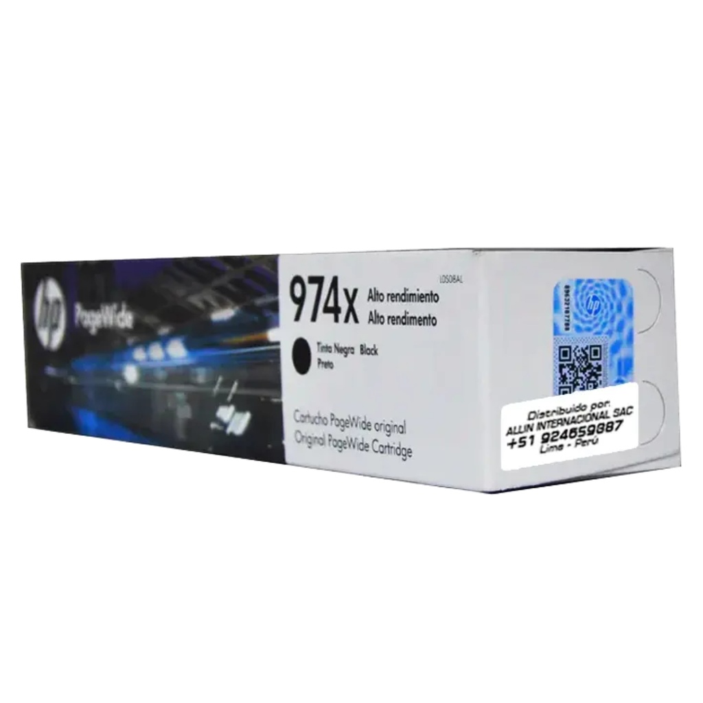 Cartucho Original De Tóner Hp 974X Negro