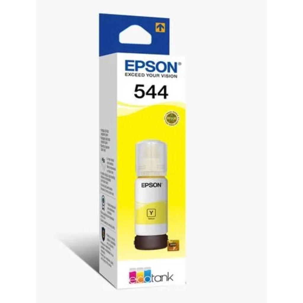 Botella Original De Tinta Epson 544, 7.500 Páginas, 65 Ml Color Amarillo