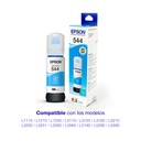 Botella Original De Tinta Epson 544, 7.000 Páginas, 70 Ml Color Cian