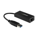 Adaptador USB 3.0 a Ethernet Gigabit Tripp Lite10/100/1000 Mbps negro