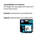 Cartucho Original De Tinta Hp 662 Negro, 120 Páginas, 2 ml