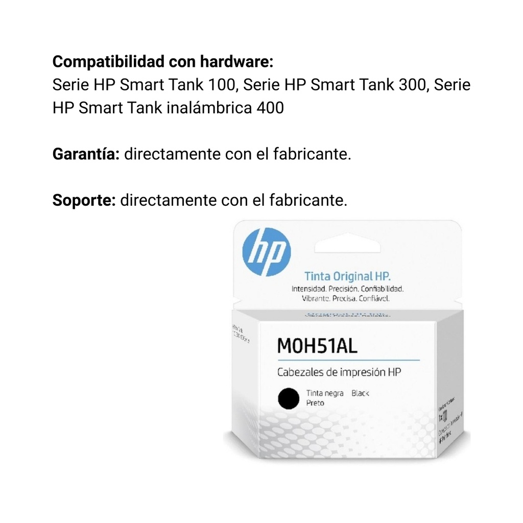Cabezal Original De Impresion Hp Gt M0H51A Negro