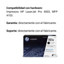Cartucho Original De Tóner HP 151X Alto Rendimiento Negro, 9.700 Páginas