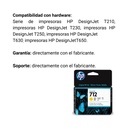 Cartucho Original de Tinta Hp 712 Amarillo, 29 ml