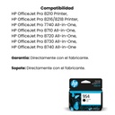 Cartucho Original De Tinta Hp 954 Negra, 1.000 Páginas, 23.5 ml