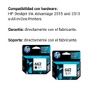 Combo De Tinta 662 Hp Negro Y Tricolor