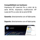 Cartucho Original De Tóner Hp 204A Amarillo, 900 Páginas