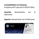 Cartucho Original De Tóner Hp 36a Negro, 2.000 Páginas
