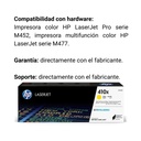 Cartucho Original De Tóner Hp 410x Alto Rendimiento Amarillo, 5.000 Páginas