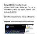 Cartucho Original De Tóner Hp 206x Alto Rendimiento Amarillo, 2.450 Páginas