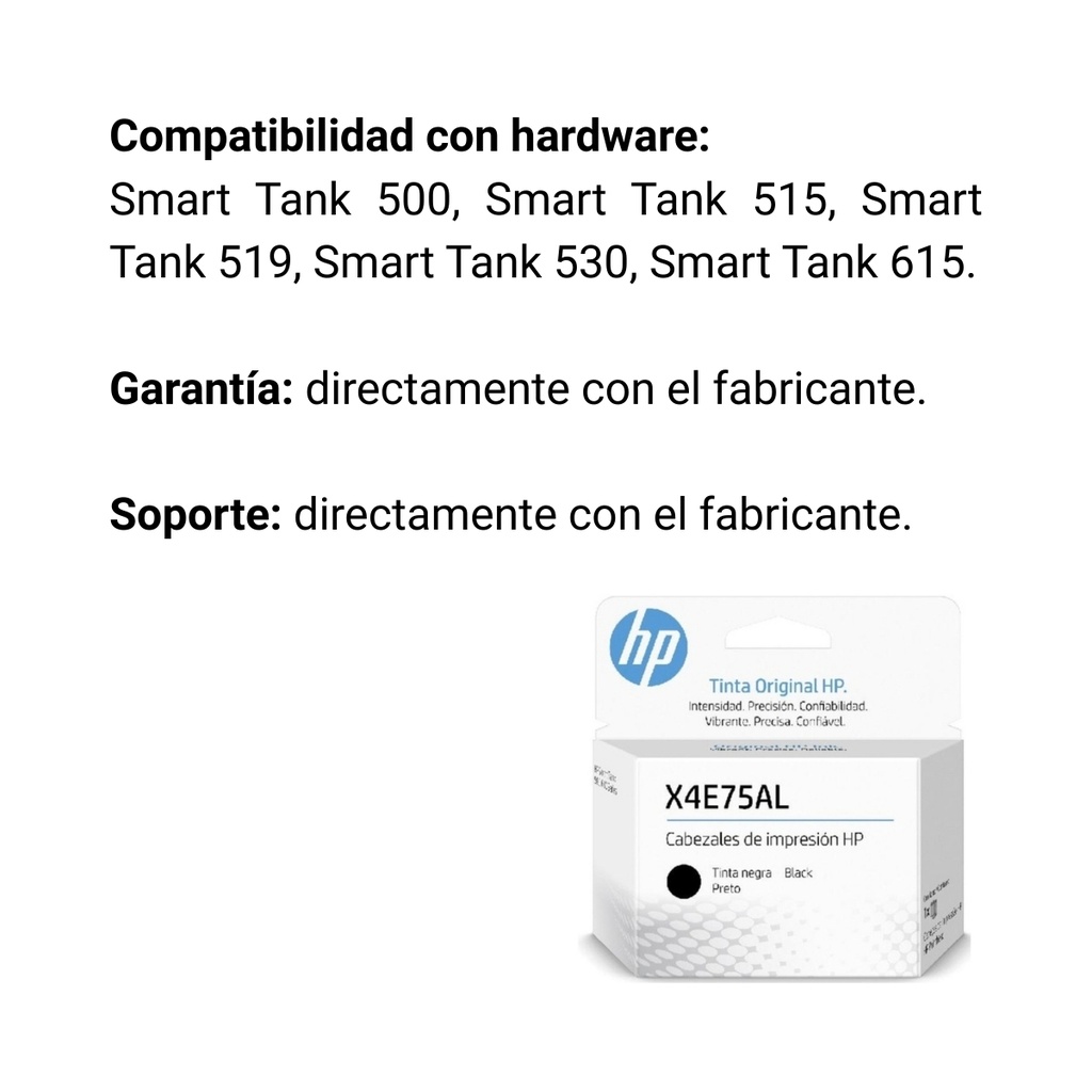 Cabezal Original De Impresión Hp X4E75A Negro