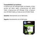 Cartucho de Tinta HP 62XL Negra Original