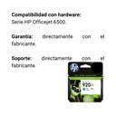 Cartucho Original De Tinta Hp 920xl Alto Rendimiento Cian, 700 Páginas, 6 ml