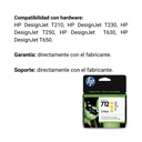 Cartucho Original De Tinta Hp 712 Amarillo 3 Pack, 29ml