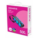 Disco Duro Externo SSD ADATA 500GB Tipo C/Cable Incluido Vel 1000