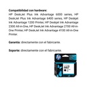 Cartucho Original De Tinta Hp 667 Negro, 120 Páginas, 2 ml