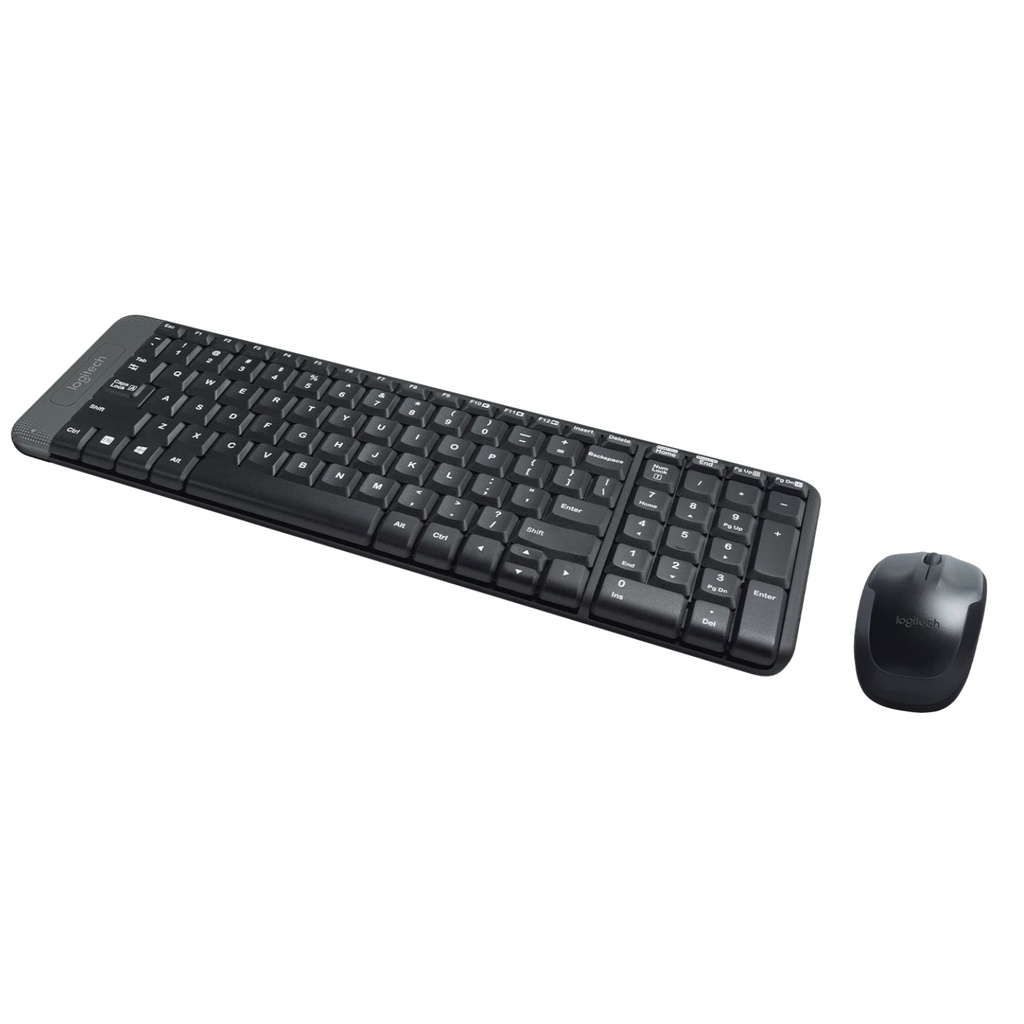 Combo Teclado y Mouse Inalámbricos Logitech MK220 Color Negro