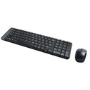 Combo Teclado y Mouse Inalámbricos Logitech MK220 Color Negro