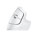 Mouse Logitech Lift Vertical Ergonómico Inalámbrico-Bluetooth Blanco 