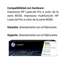 Cartucho Original De Tóner Hp 202X Alto Rendimiento Amarillo, 2.500 Páginas
