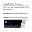 Cartucho Original de Tóner Hp 206A Cian, 1.250 Páginas